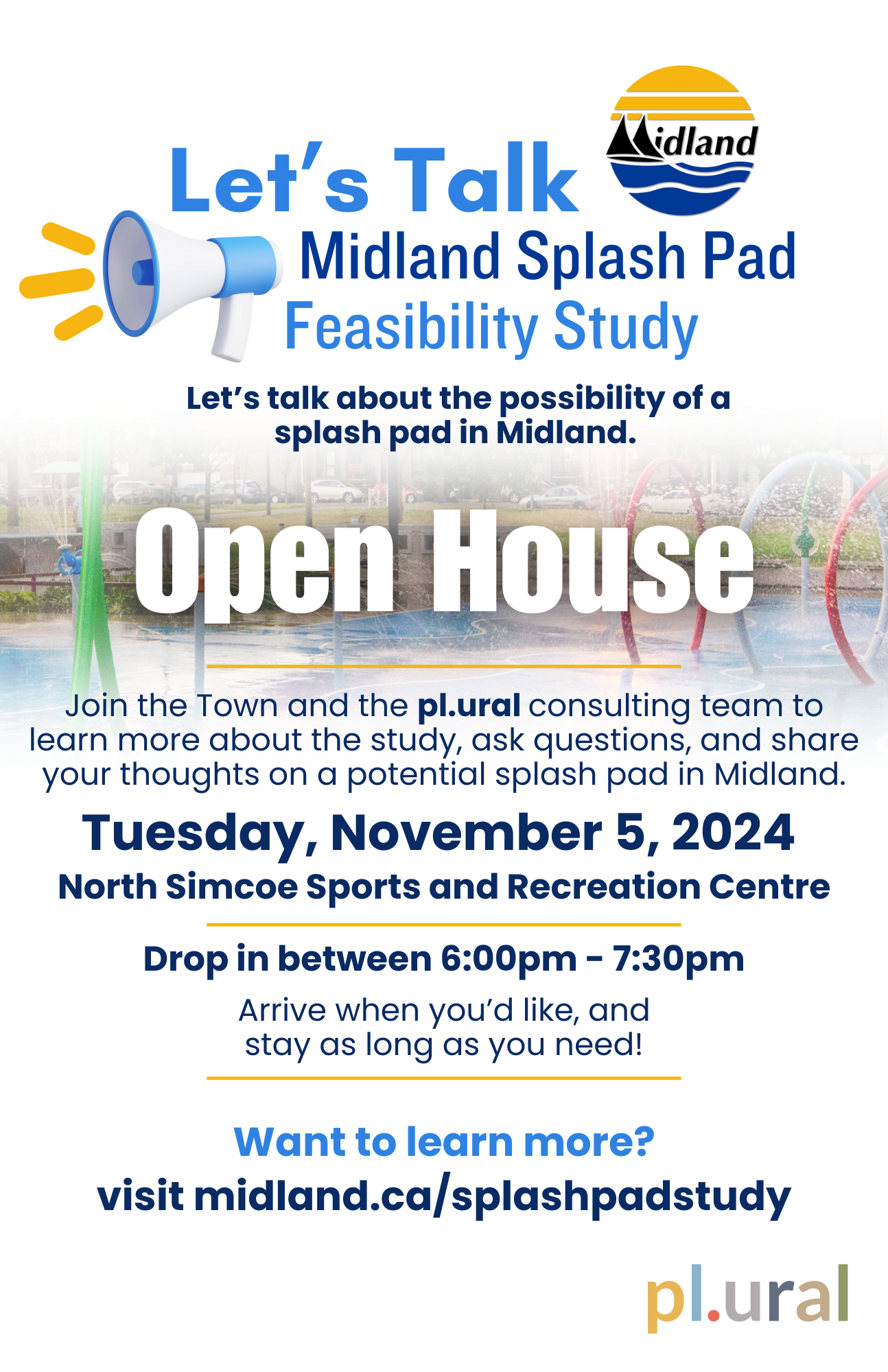 Splash pad Feasibility Study poster