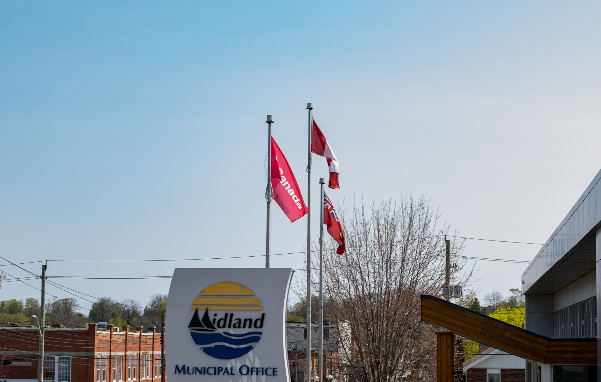 MS Flag with Canadian and Ontarian behind 