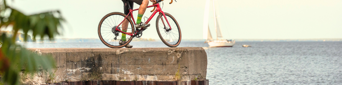 bike on pier 